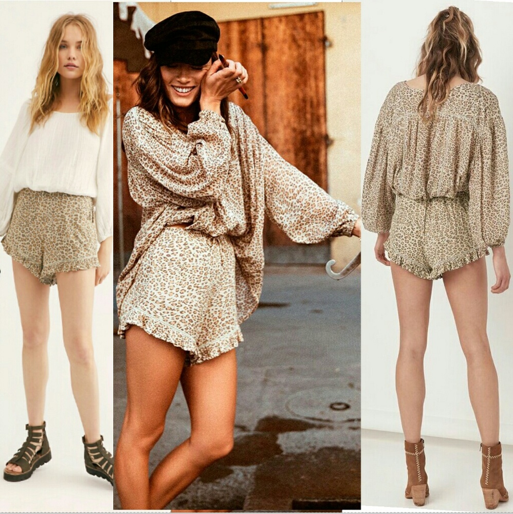 New spell designs Frankie shorts cheetah L leopard - Picture 4 of 8